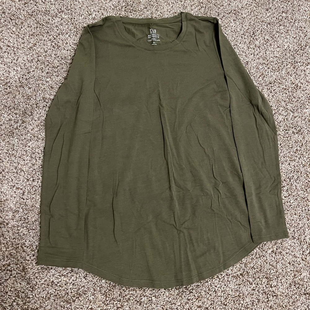GAP Maternity Feather Crewneck Long Sleeve - Size Small